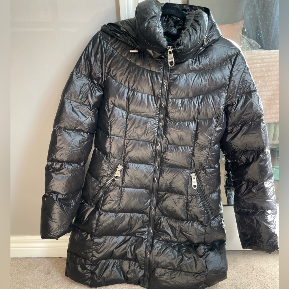 Calvin Klein Black and Purple Down Jacket